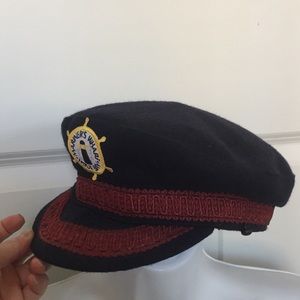 NEW Classic Captain/French Seaman’s Woven Hat Navy